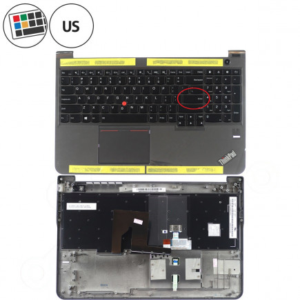 Lenovo ThinkPad S540-20B3 Klávesnica CZ / SK čierna, Palmprest, Bez touchpadu