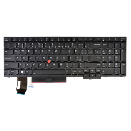 Lenovo ThinkPad P15s Gen 1 Klávesnica CZ / SK čierna, podsvietená, s rámčekom