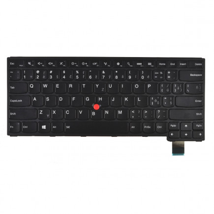 Lenovo ThinkPad Yoga 460 Klávesnica CZ / SK čierna, podsvietená, s rámčekom
