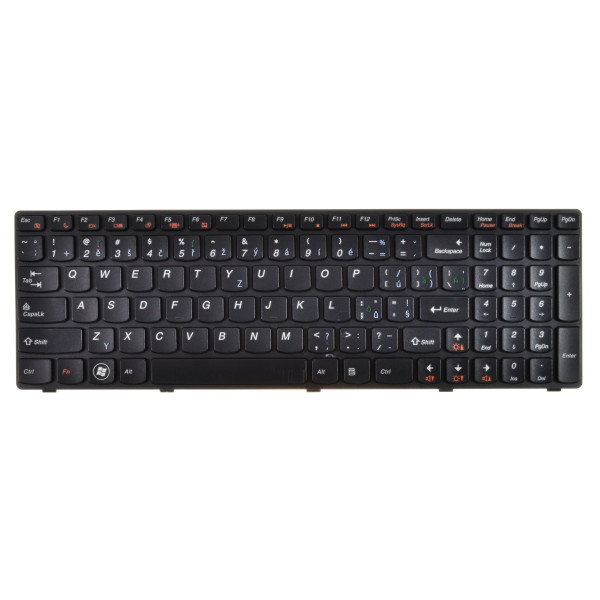 Lenovo V570 Klávesnica CZ / SK čierna, bez podsvietenia, s rámčekom