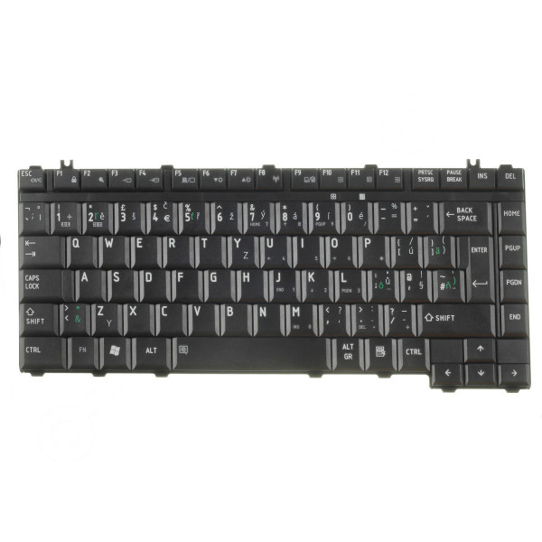 Toshiba Satellite A200-1S6 Klávesnica CZ / SK čierna, bez podsvietenia, s rámčekom