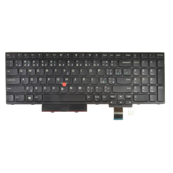 Lenovo ThinkPad T570 20H90002 Klávesnica CZ / SK čierna, bez podsvietenia, s rámčekom
