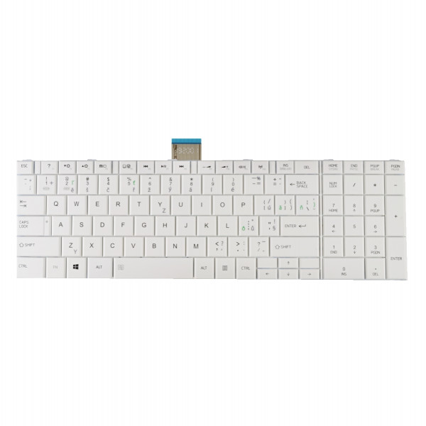 Toshiba Satellite C55-A-15R Klávesnica CZ / SK biela, bez podsvietenia, s rámčekom