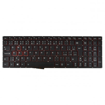 Lenovo IdeaPad Y700 Klávesnica bez rámčeka, čierna CZ / SK, podsvietená