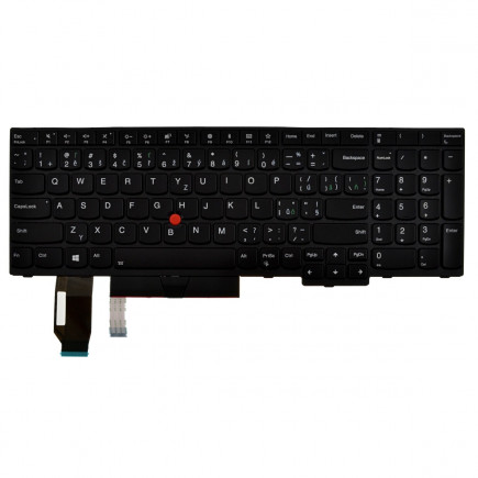 Lenovo ThinkPad L580 20LW Klávesnica CZ / SK čierna, bez podsvietenia, s rámčekom