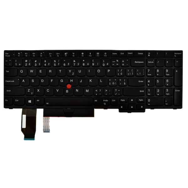 Lenovo ThinkPad L580 20LW Klávesnica CZ / SK čierna, bez podsvietenia, s rámčekom