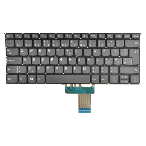 Lenovo IdeaPad 720S-14IKBR Klávesnica CZ/SK čierna, bez rámčeka, bez podsvietenia