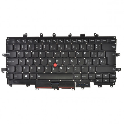 Lenovo ThinkPad X1 Carbon 4th Gen Klávesnica CZ / SK čierna, podsvietená, s rámčekom
