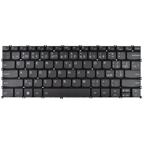Lenovo ThinkBook 14S YOGA 20WE0016US Klávesnica bez rámčeka, sivá CZ / SK, podsvietená