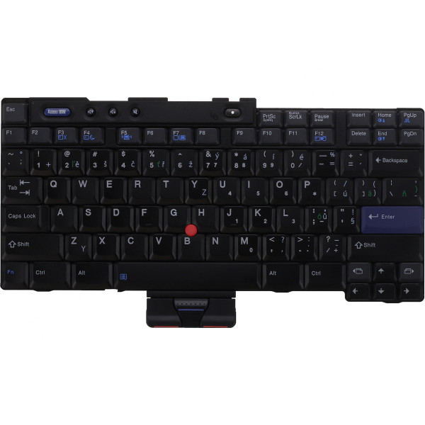 Lenovo ThinkPad R50e Klávesnica CZ / SK Čierna / Biela / Strieborná, bez podsvietenia, s rámčekom