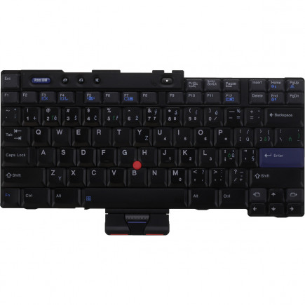 Lenovo ThinkPad R51e 1843 Klávesnica CZ / SK Čierna / Biela / Strieborná, bez podsvietenia, s rámčekom
