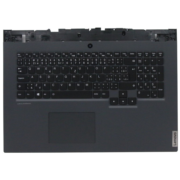 Lenovo Legion 5-17IMH05H Klávesnica CZ / SK čierna, Palmprest, S touchpadem