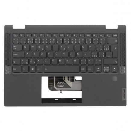 Lenovo IdeaPad Flex 5-14IIL05 Klávesnica CZ / SK čierna, Palmprest, Bez touchpadu