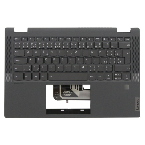 Lenovo IdeaPad Flex 5-14ARE05 Klávesnica CZ / SK čierna, Palmprest, Bez touchpadu