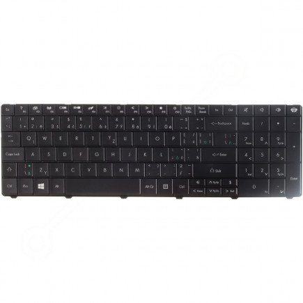 Packard bell Q5WS1 Klávesnica CZ/SK čierna bez rámčeka, bez podsvietenia
