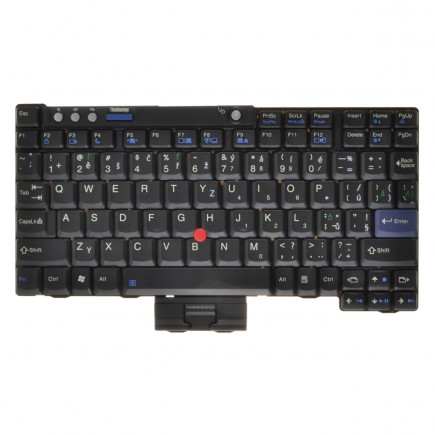 Lenovo ThinkPad X60 Klávesnica CZ / SK Čierna, bez podsvietenia, s rámčekom