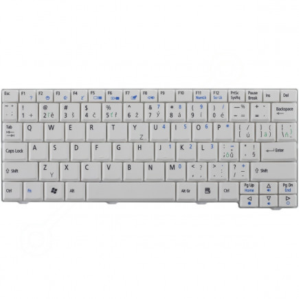 Acer Aspire One 571 Klávesnica CZ / SK Biela, bez podsvietenia, s rámčekom