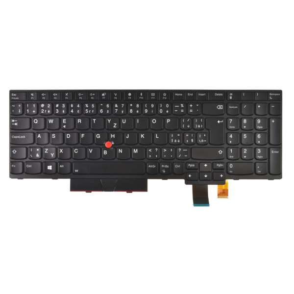 Lenovo ThinkPad P52s Klávesnica CZ / SK čierna, podsvícená, s rámčekom