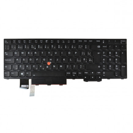 Lenovo ThinkPad L15 Gen 1 Klávesnica CZ / SK Čierna, podsvietená, s rámčekom
