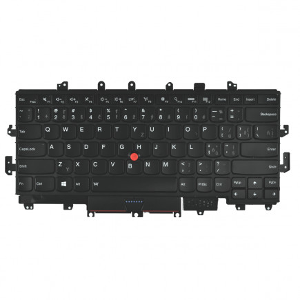 Lenovo ThinkPad Yoga X1 1ST GEN Klávesnica CZ / SK Čierna, podsvietená, s rámčekom