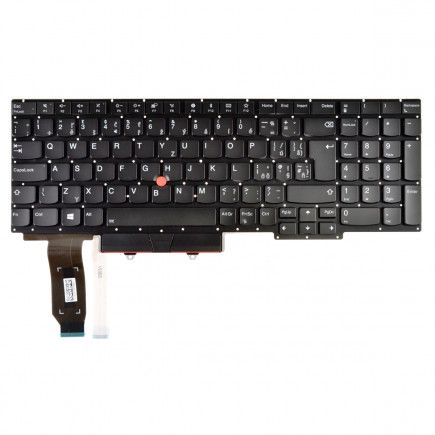 Lenovo ThinkPad E15 Klávesnica bez rámčeka Čierna CZ / SK podsvietená
