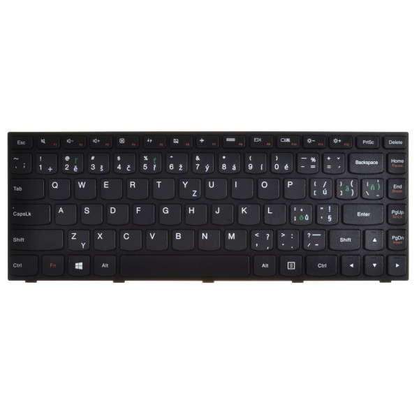Lenovo M41-80 Klávesnica CZ / SK Čierna, bez podsvietenia, s rámčekom