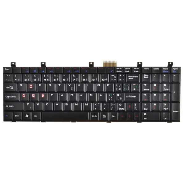 MSI GX700 Klávesnica CZ / SK čierna, bez podsvietenia