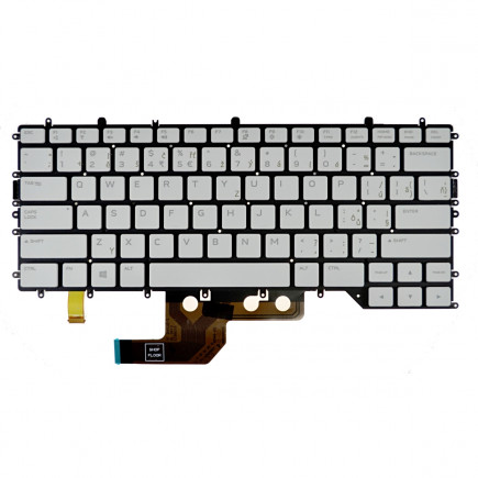 Dell AlienWare M15 R4 Klávesnica bez rámčeka Biela CZ / SK podsvietená