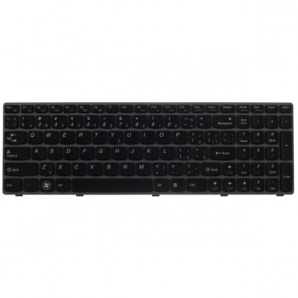 Lenovo IdeaPad Y570A Klávesnica CZ / SK čierna, bez podsvietenia, s rámčekom