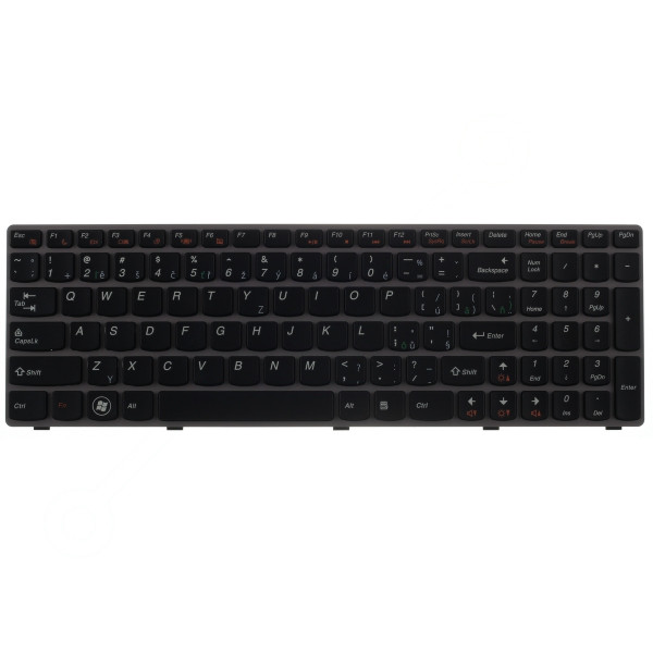 Lenovo IdeaPad Y570A Klávesnica CZ / SK čierna, bez podsvietenia, s rámčekom