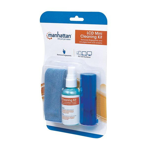 Manhattan LCD čistiaci prostriedok (60 ml + utierka z mikrovlákna 20x20 cm + vysúvacia kefka)
