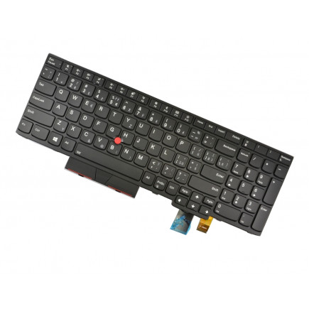 Lenovo ThinkPad T570 Klávesnica CZ / SK Čierna, podsvietená, s rámčekom