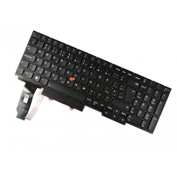 Lenovo ThinkPad E15 Gen 4 Klávesnica bez rámčeka čierna CZ / SK podsvietená
