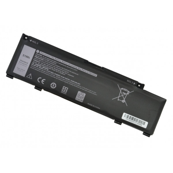 Kompatibilní 0266J9 Batéria 51Wh Li-poly 11,4V, čierna