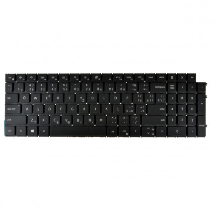 Dell Inspiron 15 5510 Klávesnica bez rámčeka Čierna CZ / SK podsvietená