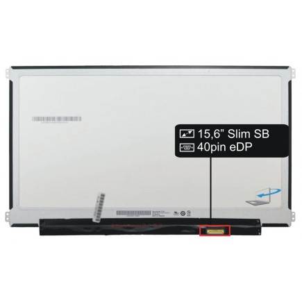 Display Dell Inspiron 15 Gaming 7567 Displej LCD 15,6" 4K UHD LED 40 pin eDP SLIM SB - Lesklý